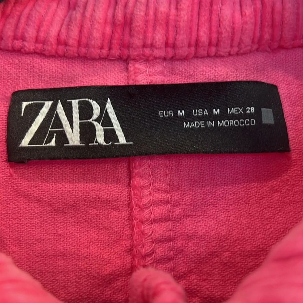Zara Hot Pink Corduroy Jacket Size Medium Barbiecore, Festival - Picture 2 of 6